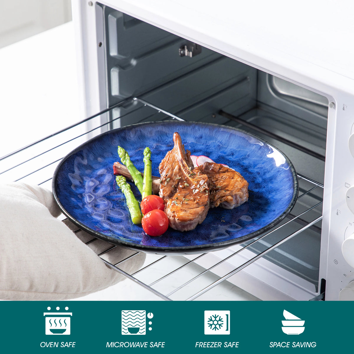 Malacasa 16 32 48 DinnerwareSet For 4 8 12 MicrowaveSafe
