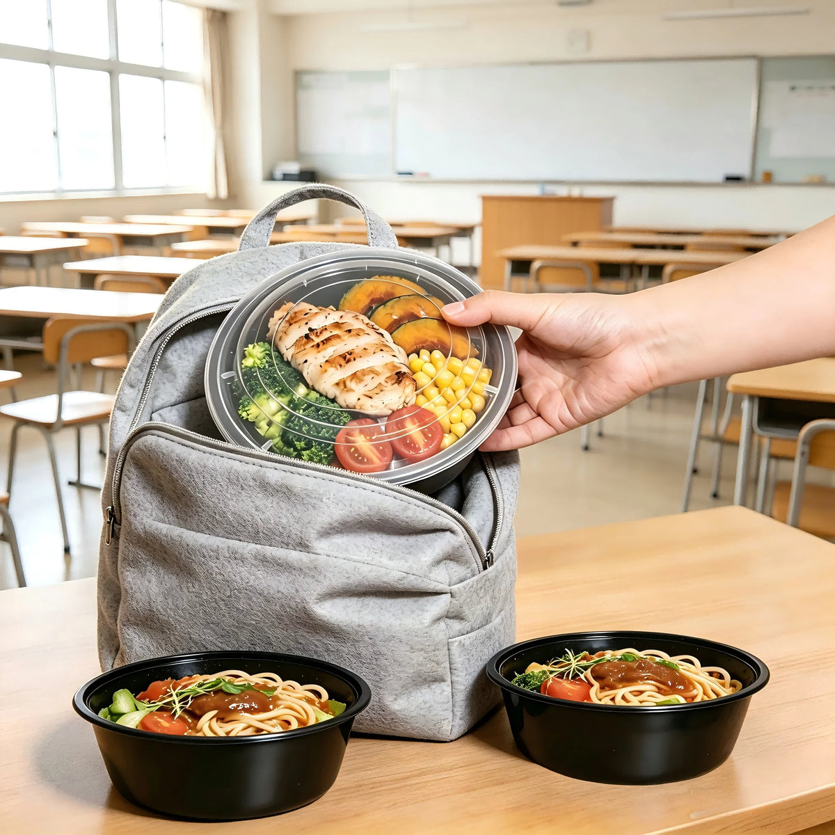 FOOKMEKAG Reusable Plastic Meal Prep Containers With Secure Lids