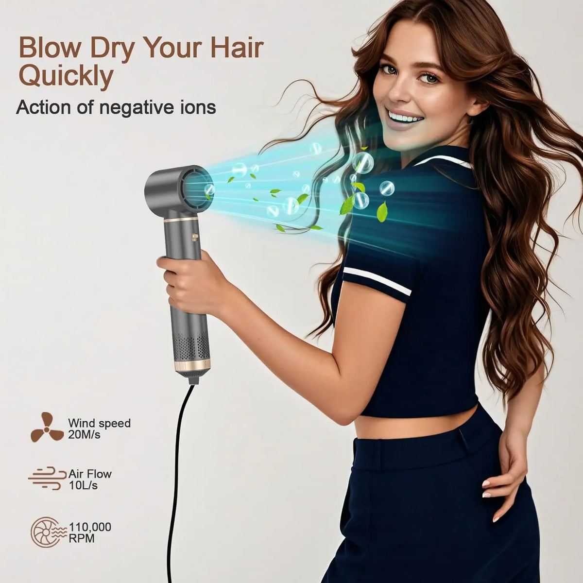 AVENHO 5 In 1 Foldable Hair Dryer For Effortless Home