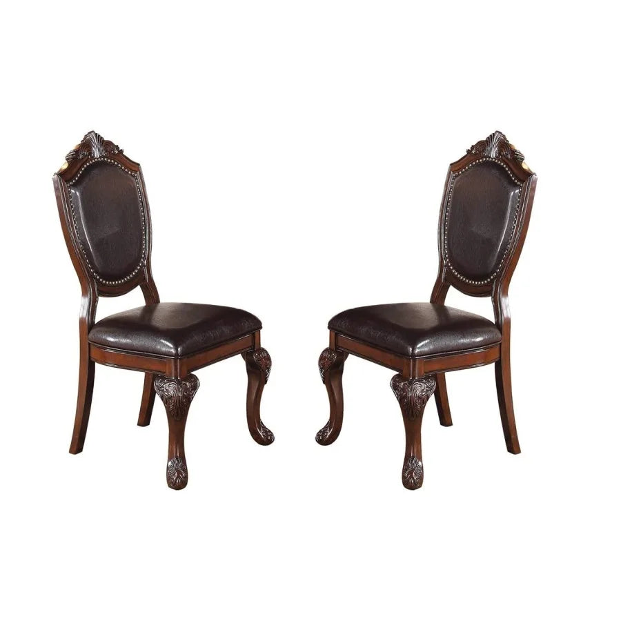 5pc Dining Set with 1 Classic Dining Table & 4x Side Chairs,Round Table, Chair