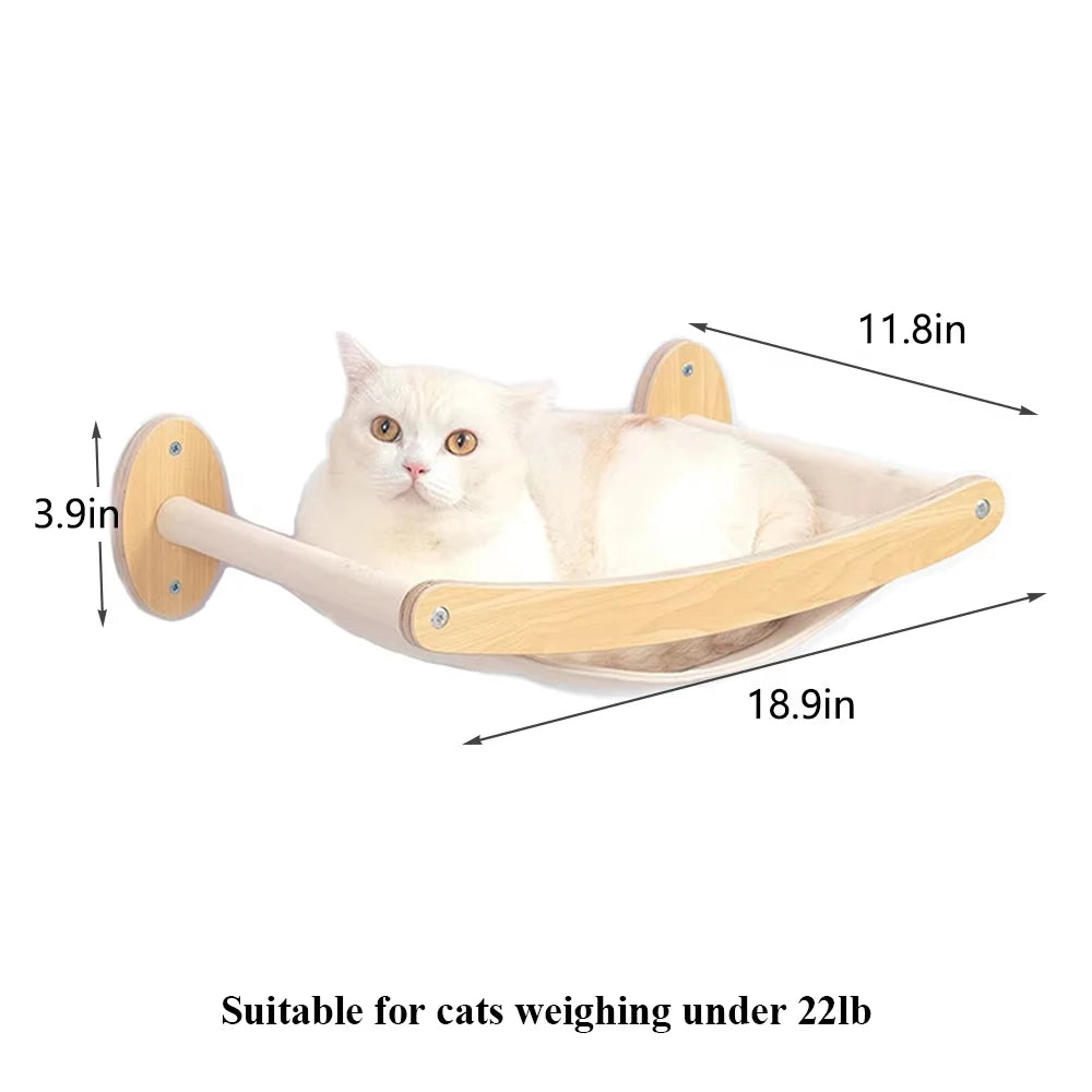 Wall Mounted Cat Climbing Stairway With Sisal Scratching Post
