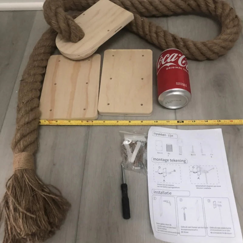 CZBNYX Wall Mounted Cat Climbing Tower With Rope Scratching Post