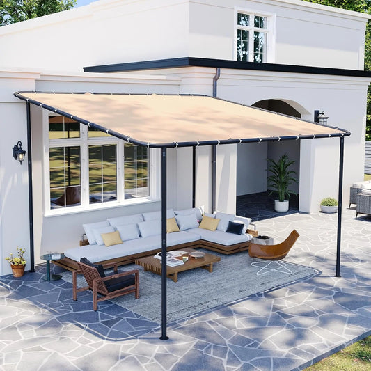 Aoxun Wall Mounted Gazebo Awning With UV Resistant Canopy