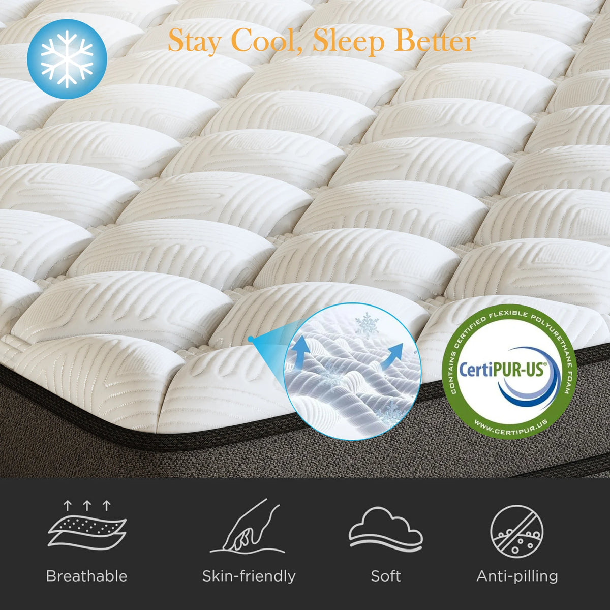 Hybrid Gel Memory Foam Mattress With Pocketed Springs