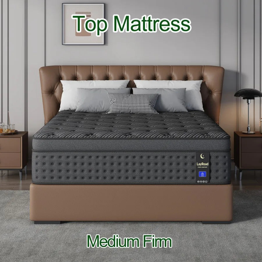 LayRoad Memory Foam Gel Foam Pocket Spring Boxed Mattress