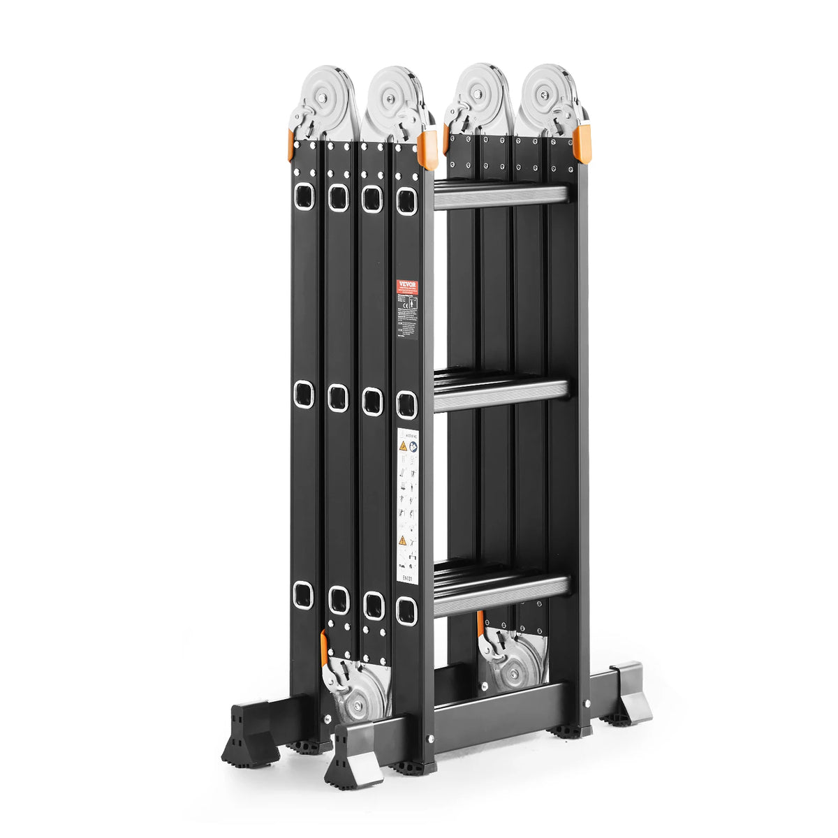 SucceBuy 7 In 1 Folding Telescoping Ladder for Home Use