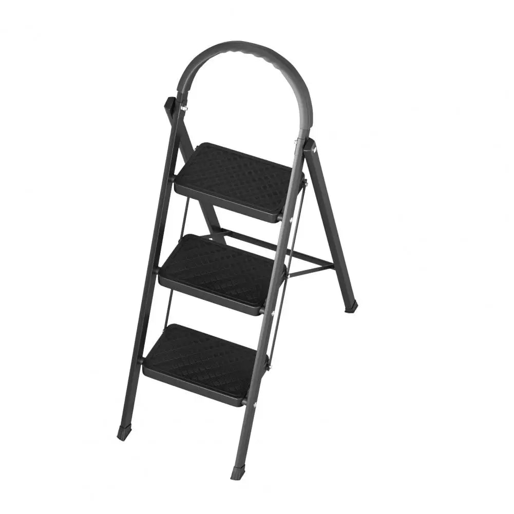 3 Step Ladder Folding Step Stool Multi-Purpose Collapsible Ladder for Home or RV Outdoor Work Heavy Duty 330 lbs Load
