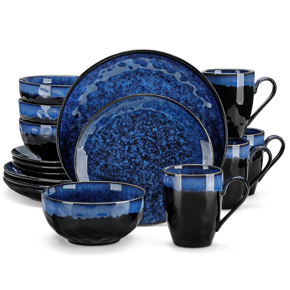 Malacasa 16 32 48 DinnerwareSet For 4 8 12 MicrowaveSafe
