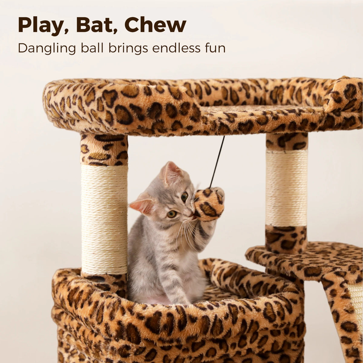 PAWZ Road Cat Tree With Sisal Scratching Post And Perch