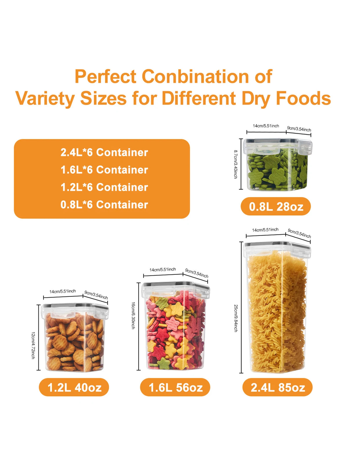 Airtight Food Storage Containers With Labels 24 Piece Set