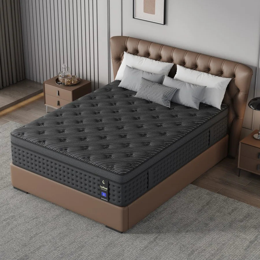 LayRoad Memory Foam Gel Foam Pocket Spring Boxed Mattress