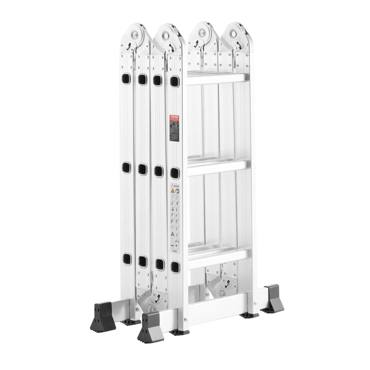 SucceBuy 7 In 1 Folding Telescoping Ladder for Home Use